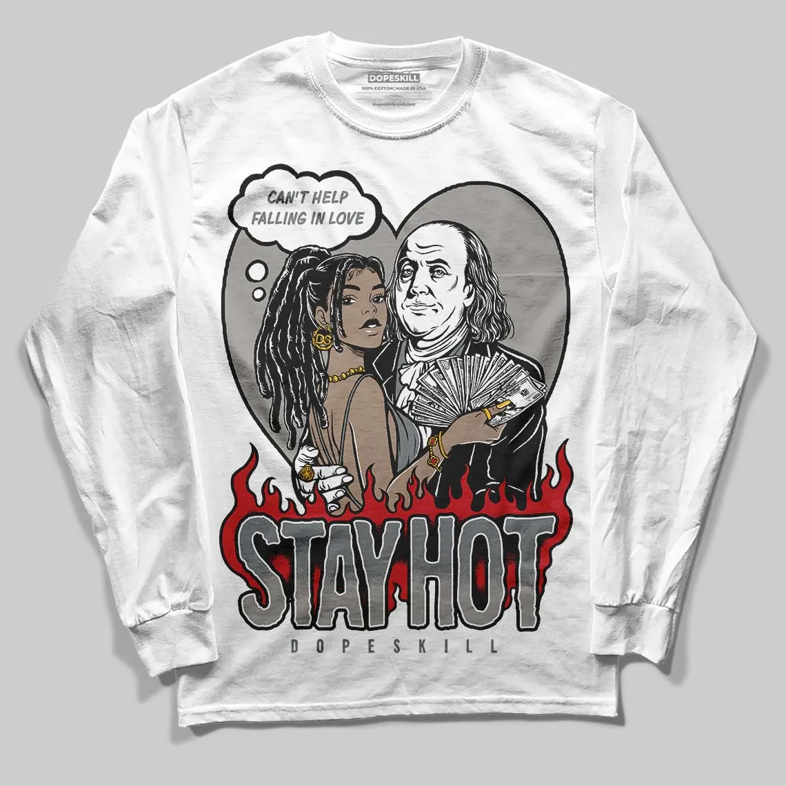 Cool Grey 9s DopeSkill Long Sleeve T-Shirt Stay Hot Graphic sold by DopeSkill