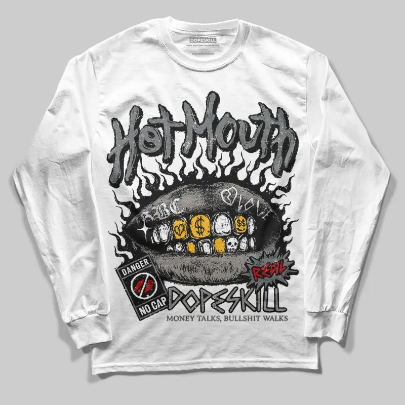Cool Grey 9s DopeSkill Long Sleeve T-Shirt Hot Mouth Graphic sold by DopeSkill