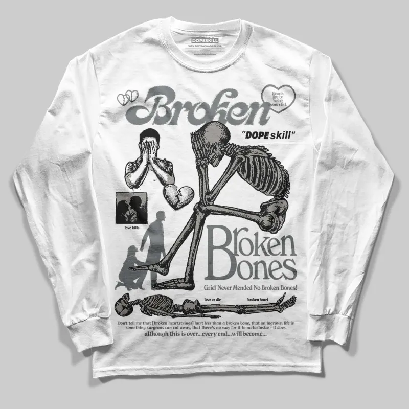Cool Grey 9s DopeSkill Long Sleeve T-Shirt Broken Bones Graphic sold by DopeSkill