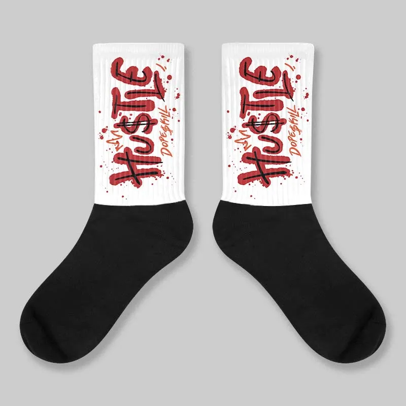 Brick By Brick 4s DopeSkill Sublimated Sock Hustle Graphic sold by DopeSkill