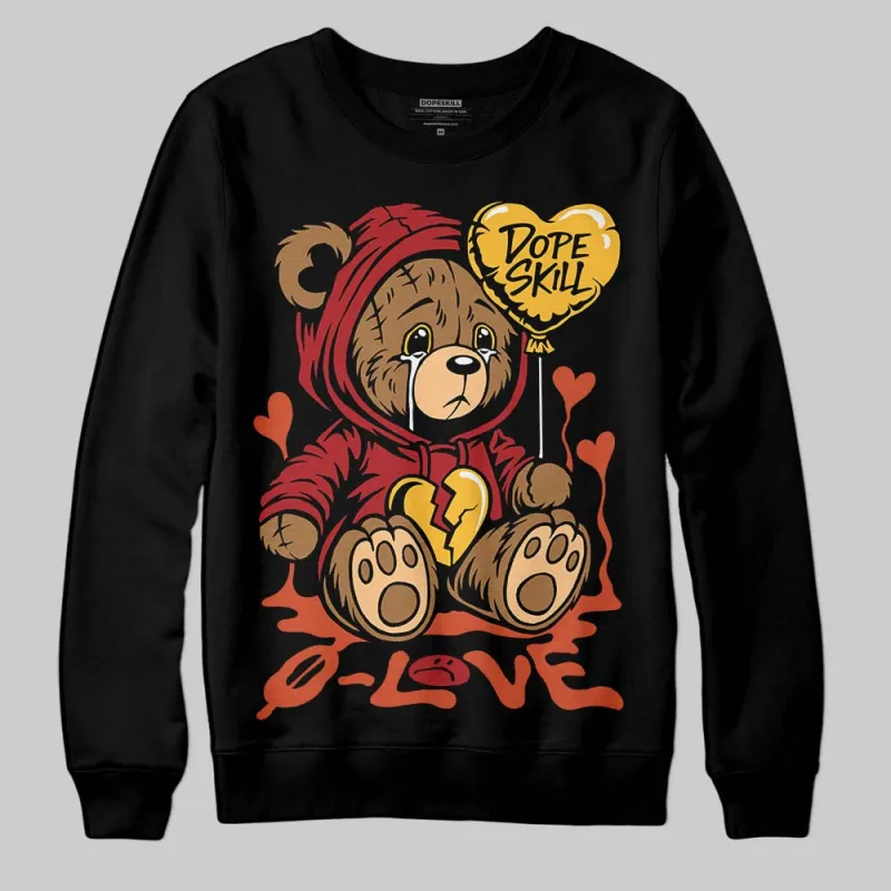 Brick By Brick 4s DopeSkill Sweatshirt Broken Bear Graphic sold by DopeSkill