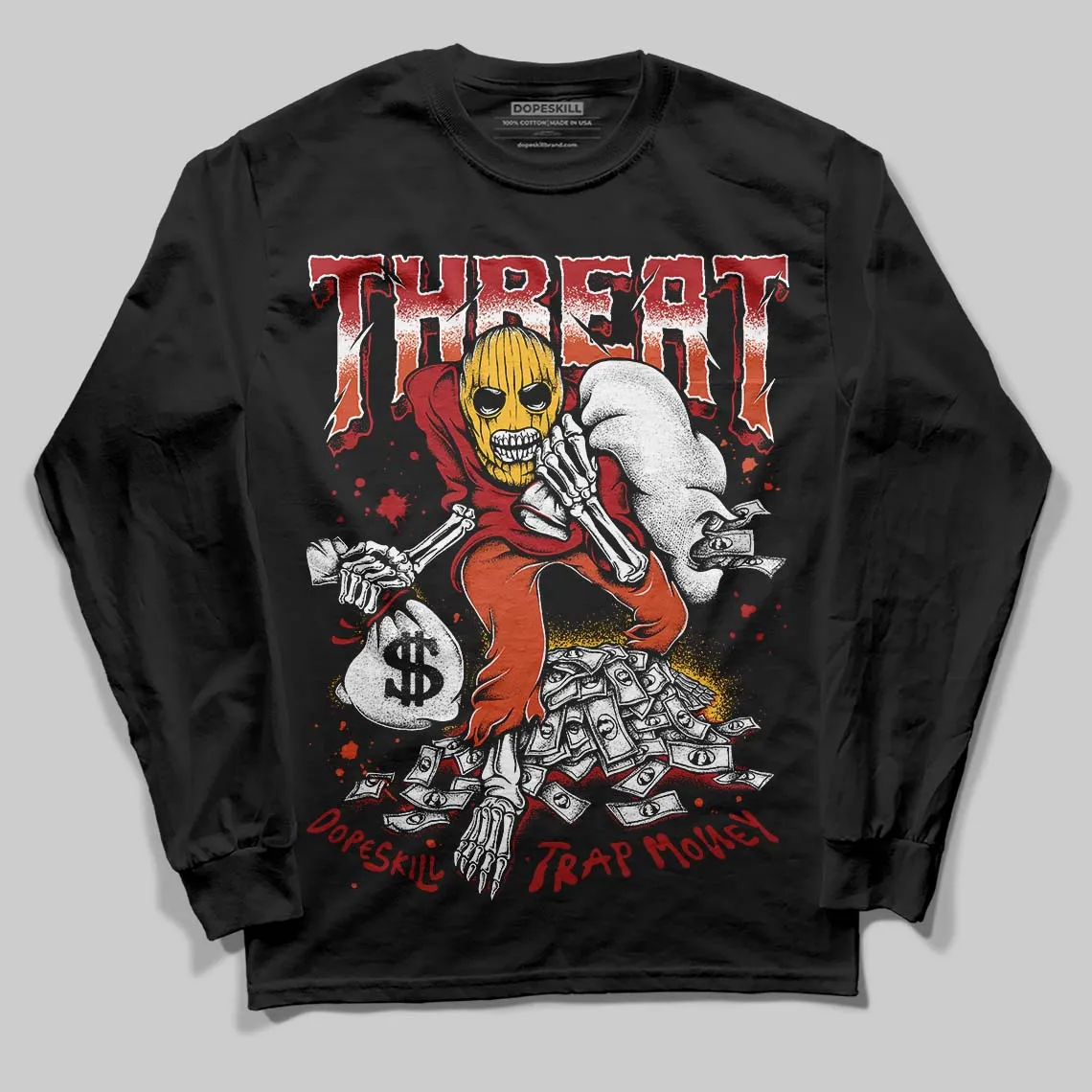 Brick By Brick 4s DopeSkill Long Sleeve T-Shirt Threat Graphic sold by DopeSkill