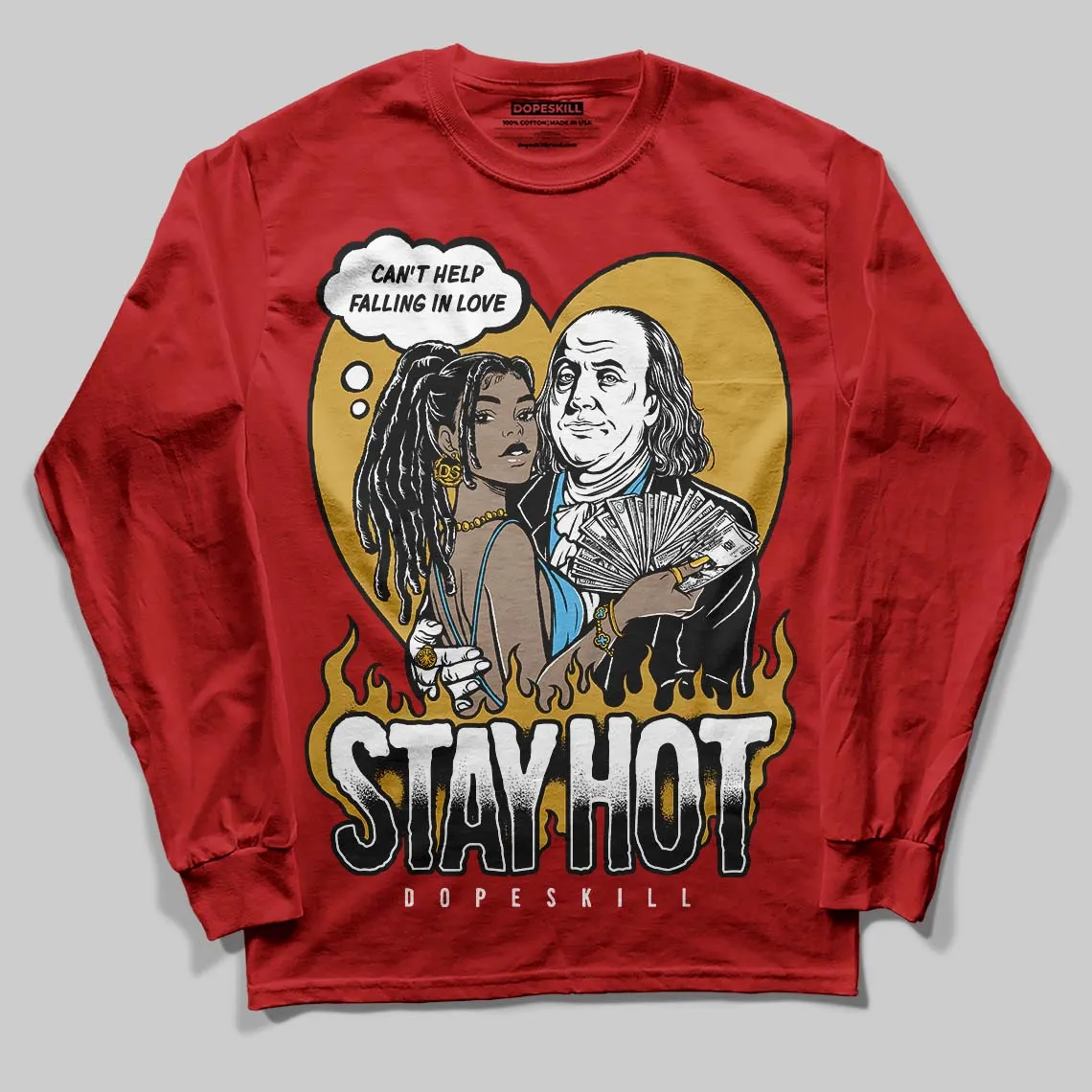 Brick By Brick 4s DopeSkill Long Sleeve T-Shirt Stay Hot Graphic sold by DopeSkill product image thumbnail 3