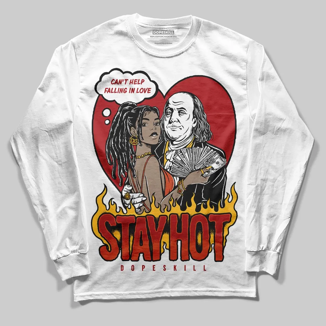 Brick By Brick 4s DopeSkill Long Sleeve T-Shirt Stay Hot Graphic sold by DopeSkill product image thumbnail 2