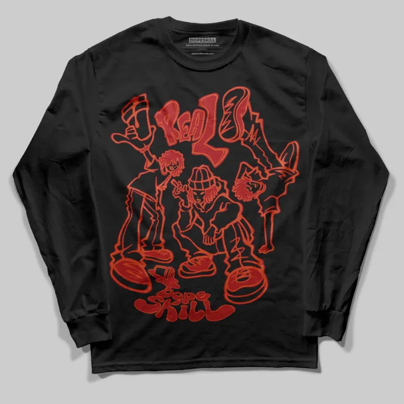 Brick By Brick 4s DopeSkill Long Sleeve T-Shirt Real Y2K Players Graphic sold by DopeSkill
