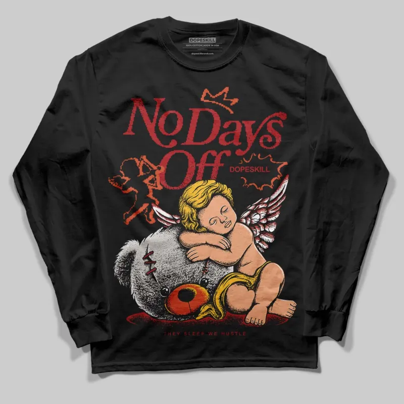 Brick By Brick 4s DopeSkill Long Sleeve T-Shirt New No Days Off Graphic sold by DopeSkill
