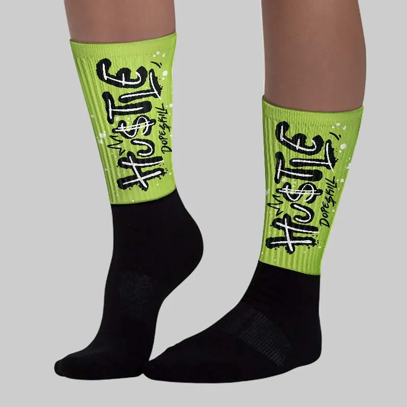 Bright Cactus 13s DopeSkill Sublimated Sock Hustle Graphic sold by DopeSkill product image thumbnail 3