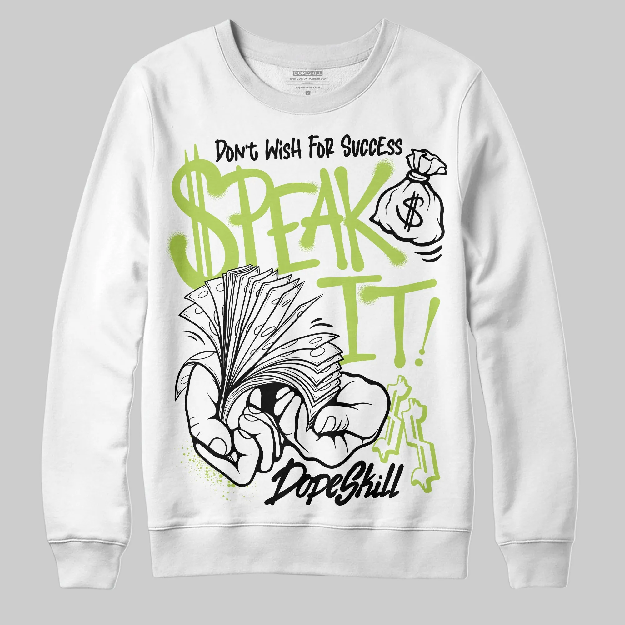 Bright Cactus 13s DopeSkill Sweatshirt Speak It Graphic sold by DopeSkill product image thumbnail 2
