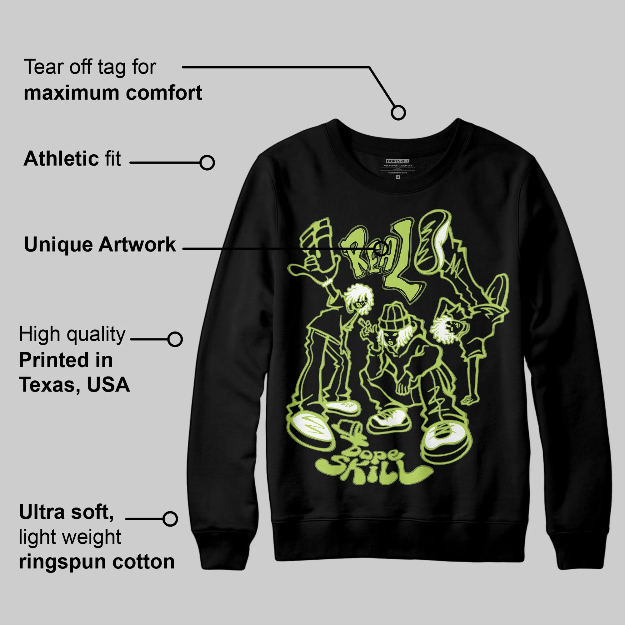 Bright Cactus 13s DopeSkill Sweatshirt Real Y2K Players Graphic sold by DopeSkill product image thumbnail 3