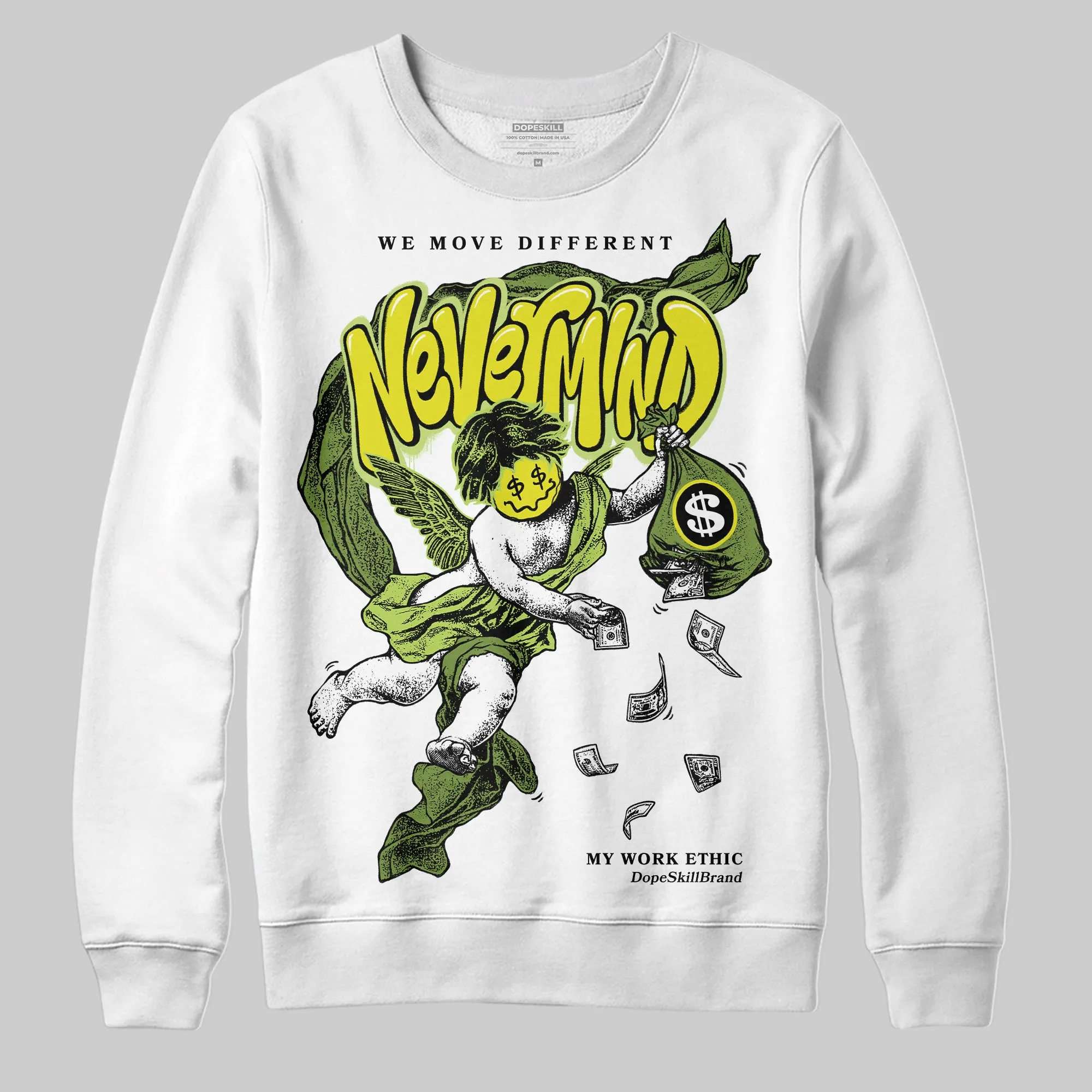 Bright Cactus 13s DopeSkill Sweatshirt Nevermind Graphic sold by DopeSkill product image thumbnail 2