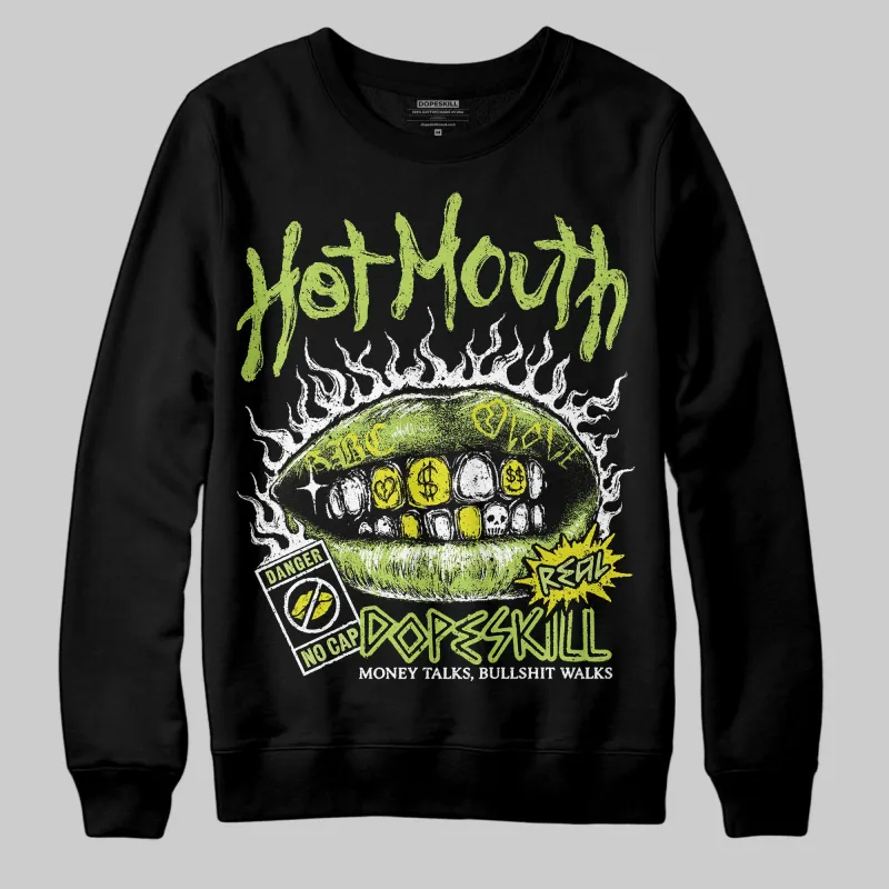Bright Cactus 13s DopeSkill Sweatshirt Hot Mouth Graphic sold by DopeSkill