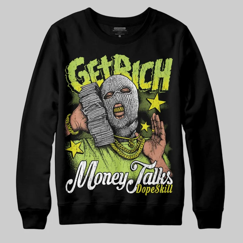 Bright Cactus 13s DopeSkill Sweatshirt Get Rich Graphic sold by DopeSkill