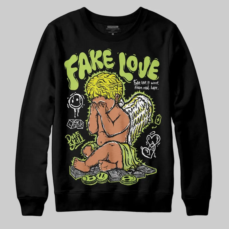 Bright Cactus 13s DopeSkill Sweatshirt False Love Graphic sold by DopeSkill