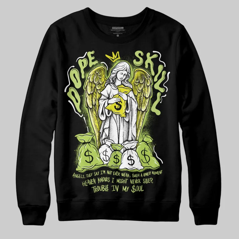 Bright Cactus 13s DopeSkill Sweatshirt Angels Graphic sold by DopeSkill