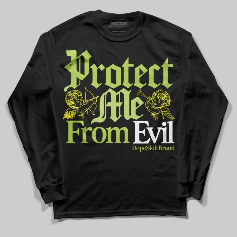 Bright Cactus 13s DopeSkill Long Sleeve T-Shirt Protect Me From Evil Graphic sold by DopeSkill