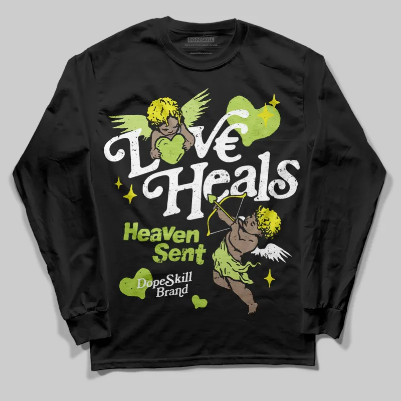 Bright Cactus 13s DopeSkill Long Sleeve T-Shirt New Love Heals Graphic sold by DopeSkill