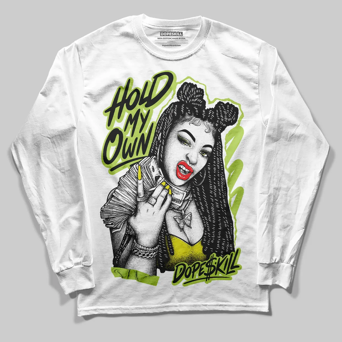 Bright Cactus 13s DopeSkill Long Sleeve T-Shirt New H.M.O Graphic sold by DopeSkill product image thumbnail 2