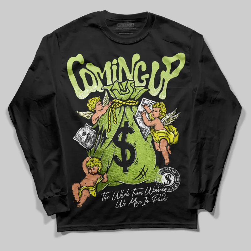Bright Cactus 13s DopeSkill Long Sleeve T-Shirt Money Bag Coming Up Graphic sold by DopeSkill