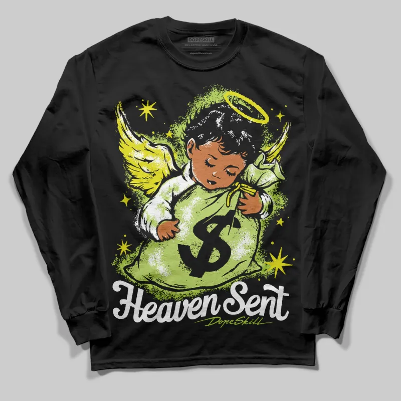 Bright Cactus 13s DopeSkill Long Sleeve T-Shirt Heaven Sent Graphic sold by DopeSkill