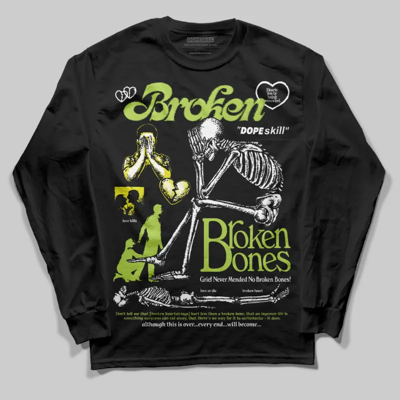 Bright Cactus 13s DopeSkill Long Sleeve T-Shirt Broken Bones Graphic sold by DopeSkill