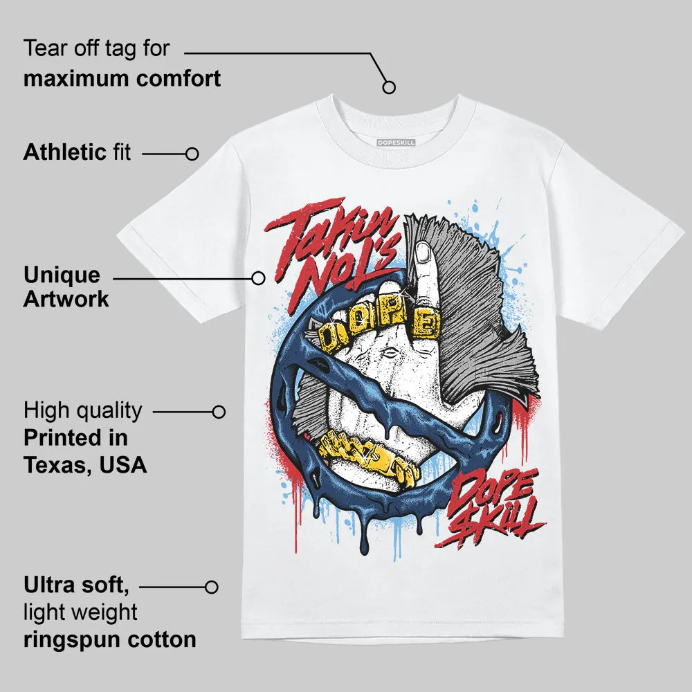 Summit White Navy 4s DopeSkill T-Shirt Takin No L's Graphic sold by DopeSkill product image thumbnail 4