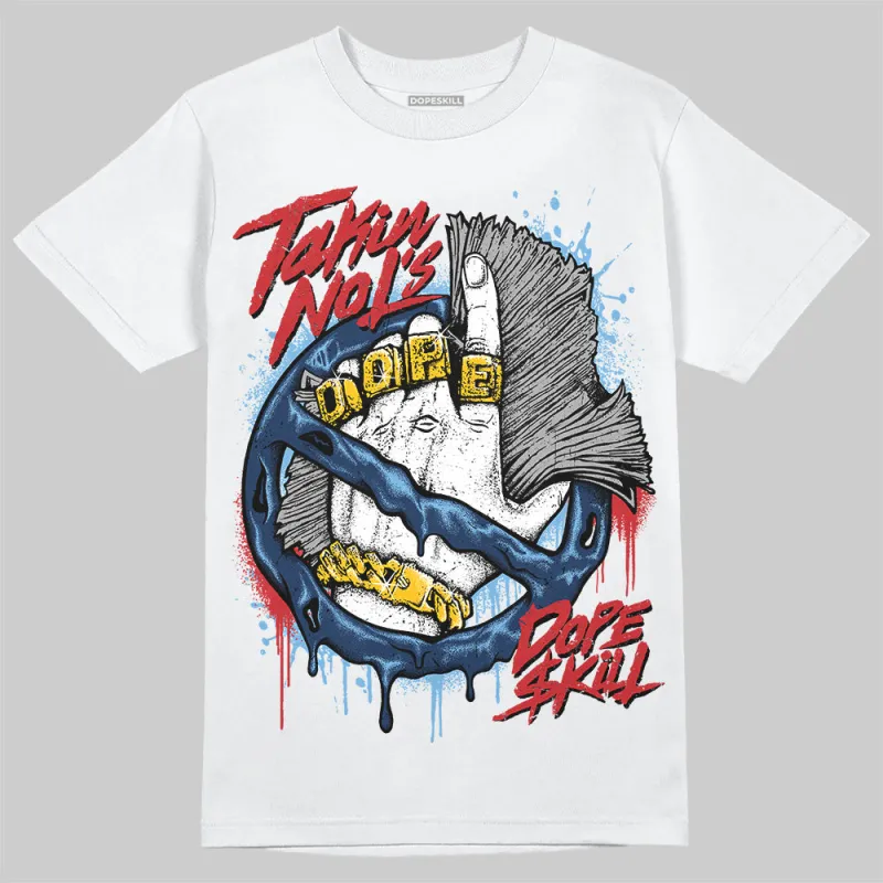 Summit White Navy 4s DopeSkill T-Shirt Takin No L's Graphic sold by DopeSkill