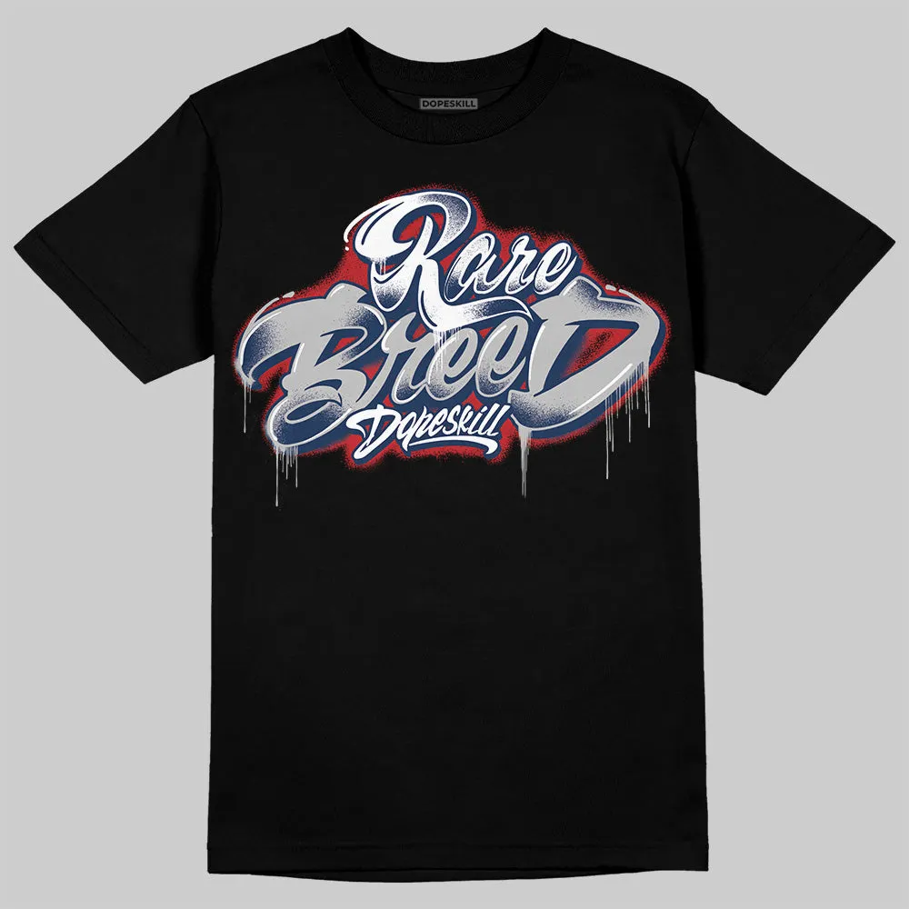Summit White Navy 4s DopeSkill T-Shirt Rare Breed Type Graphic sold by DopeSkill product image thumbnail 2