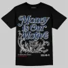 Summit White Navy 4s DopeSkill T-Shirt Money Is Our Motive Typo Graphic sold by DopeSkill