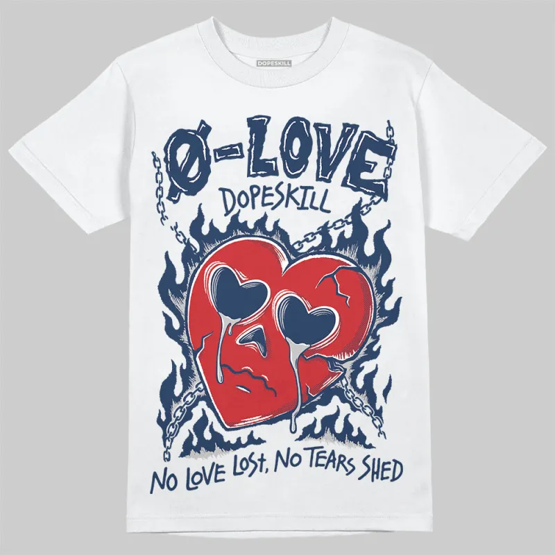 Summit White Navy 4s DopeSkill T-Shirt Crying Heart Graphic sold by DopeSkill