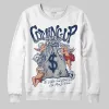 Summit White Navy 4s DopeSkill Sweatshirt Money Bag Coming Up Graphic sold by DopeSkill
