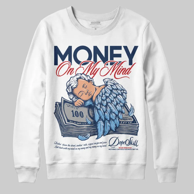 Summit White Navy 4s DopeSkill Sweatshirt MOMM Graphic sold by DopeSkill
