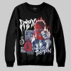 Summit White Navy 4s DopeSkill Sweatshirt Drip'n Never Tripp'n Graphic sold by DopeSkill