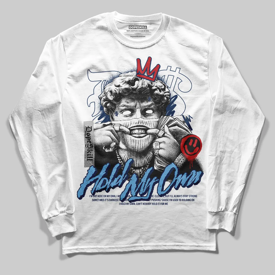 Summit White Navy 4s DopeSkill Long Sleeve T-Shirt In My Way Graphic sold by DopeSkill