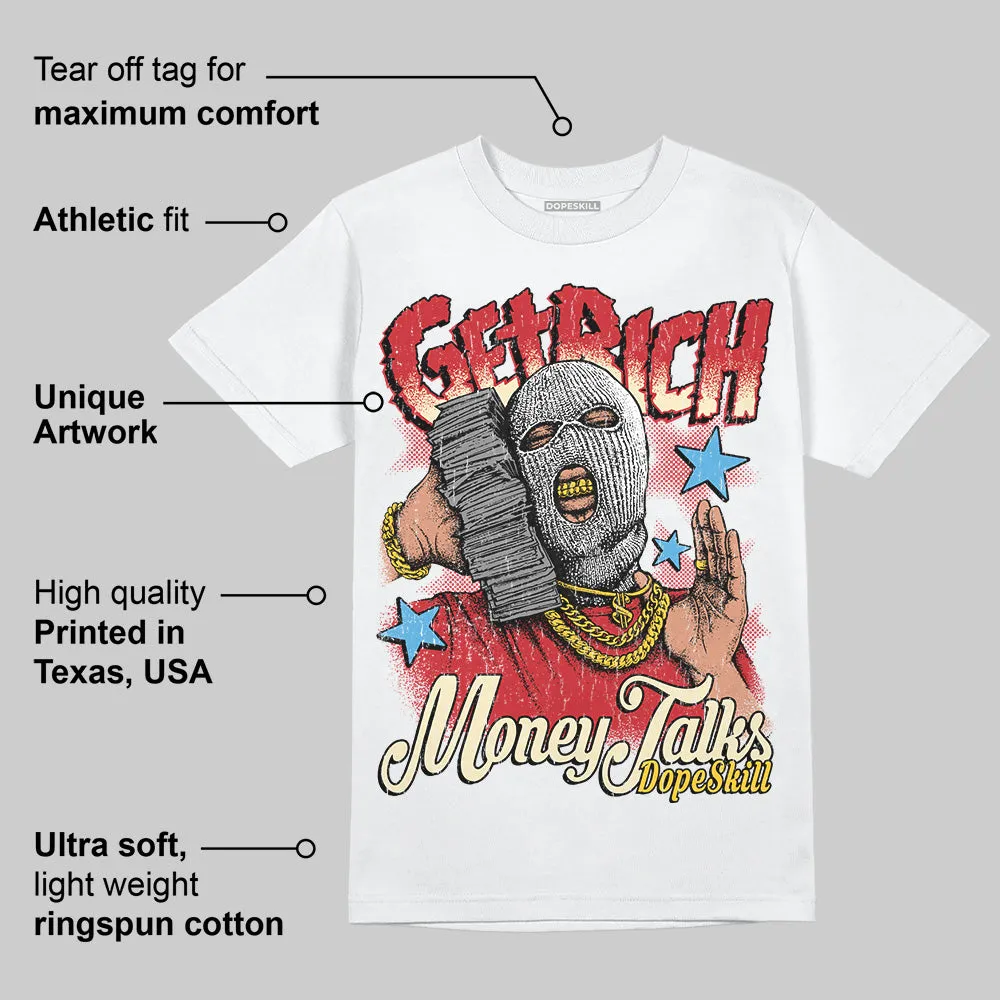 Union LA x Air Retro OG 1s DopeSkill T-Shirt Get Rich Graphic sold by DopeSkill product image thumbnail 3