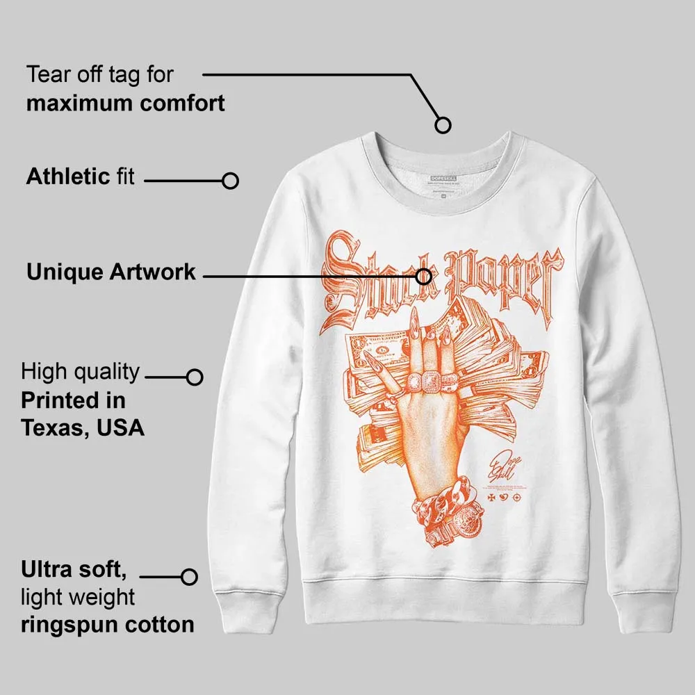 Orange Black White DopeSkill Sweatshirt Stack Paper Graphic sold by DopeSkill product image thumbnail 3