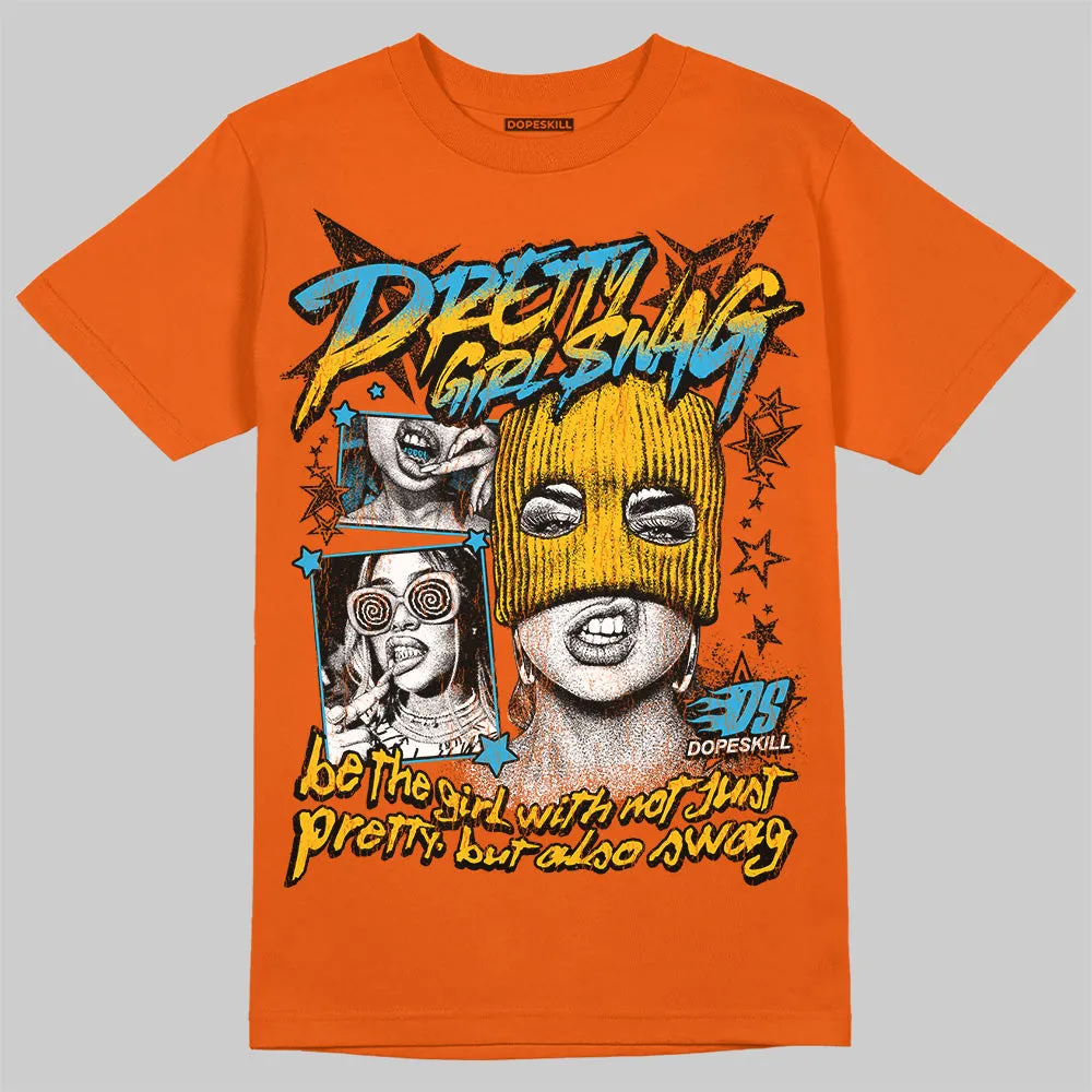 Orange Black White DopeSkill Orange T-shirt Pretty Girl Swag Graphic sold by DopeSkill