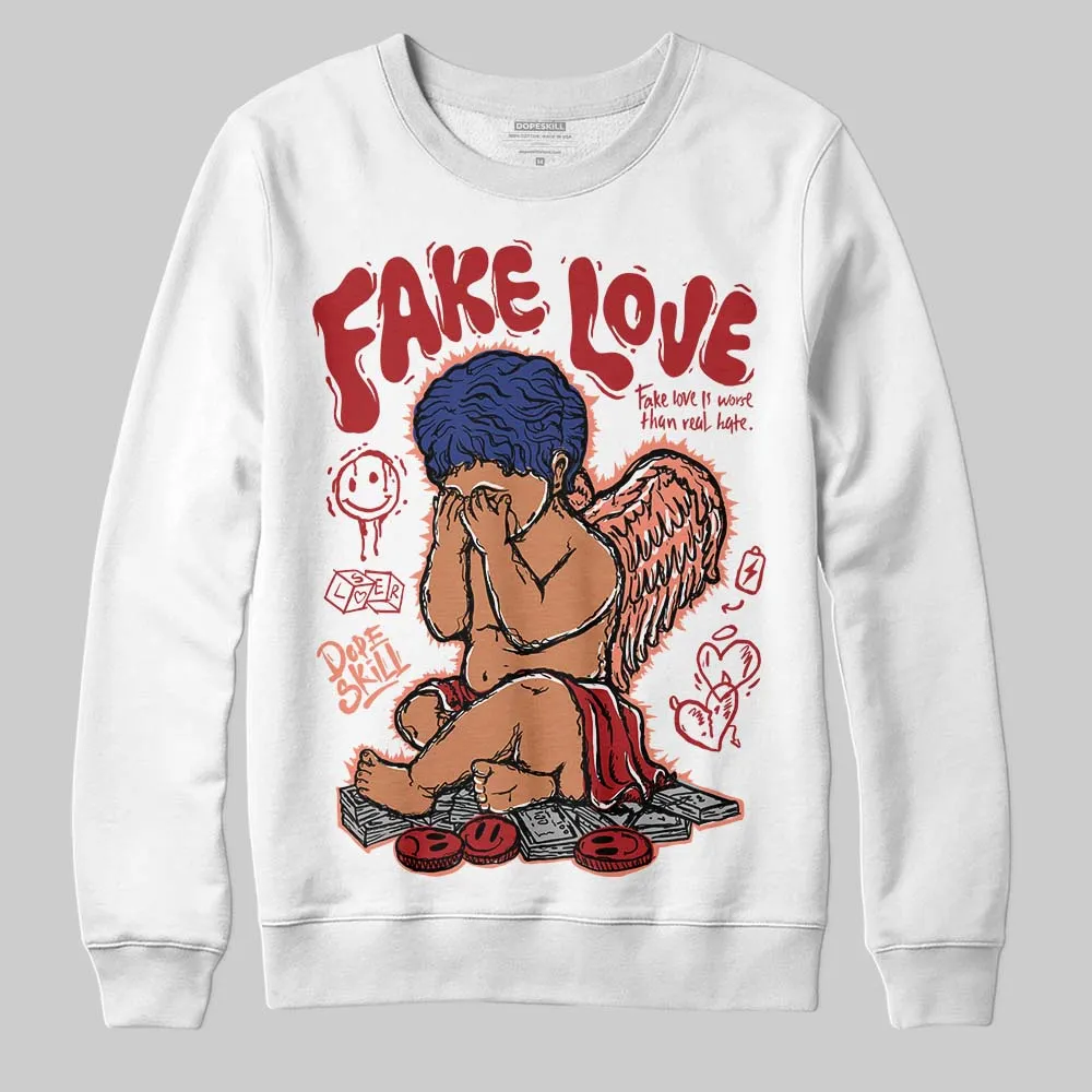 Rare Air Cinnabar 1s DopeSkill Sweatshirt False Love Graphic sold by DopeSkill product image thumbnail 2