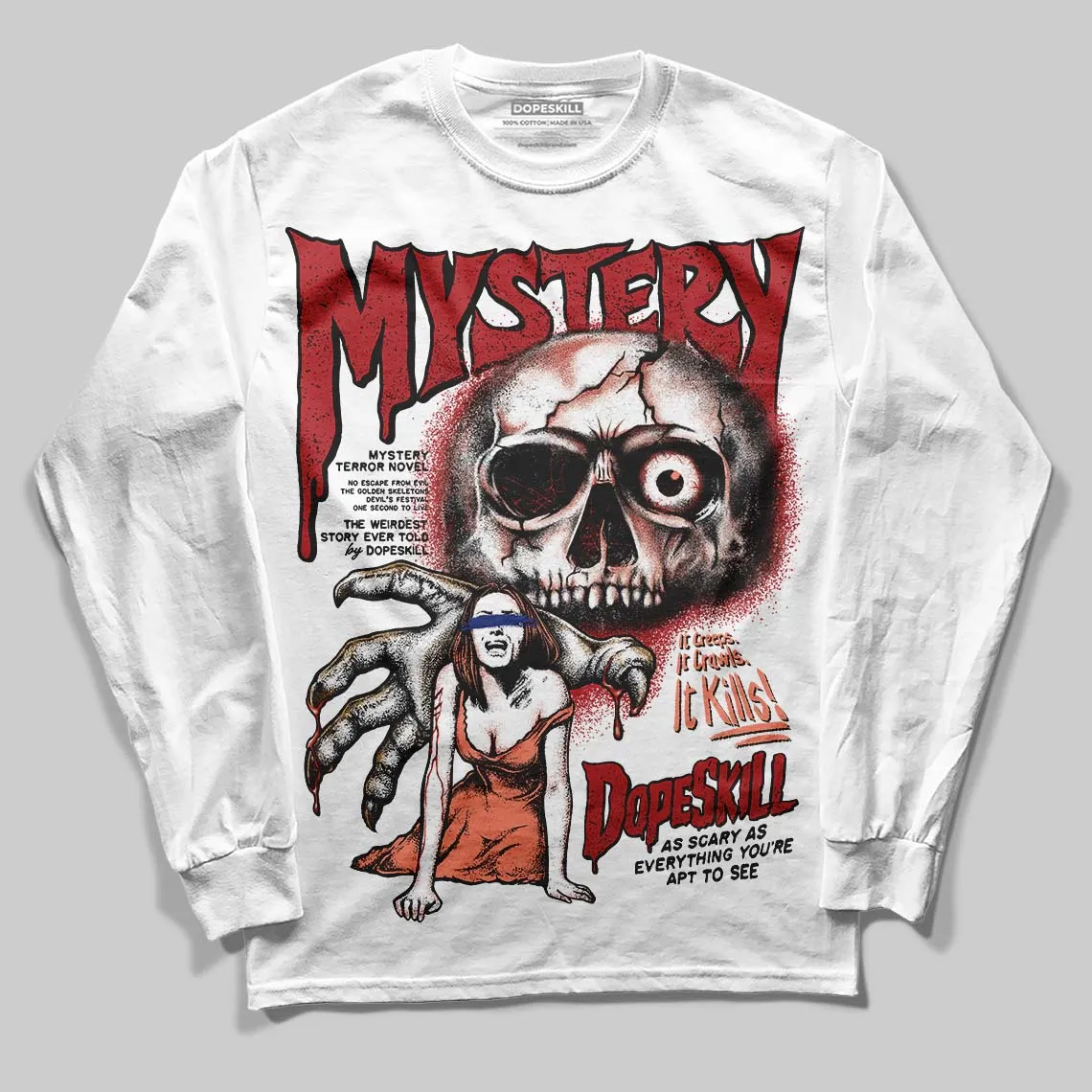 Rare Air Cinnabar 1s DopeSkill Long Sleeve T-Shirt Mystery Ghostly Grasp Graphic sold by DopeSkill product image thumbnail 2