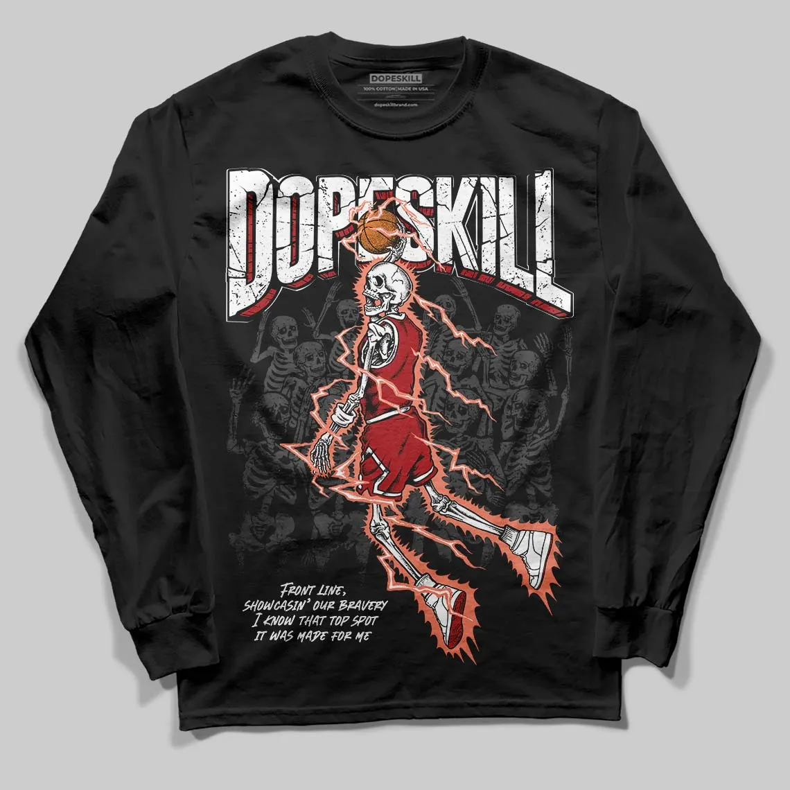 Rare Air Cinnabar 1s DopeSkill Long Sleeve T-Shirt Thunder Dunk Graphic sold by DopeSkill