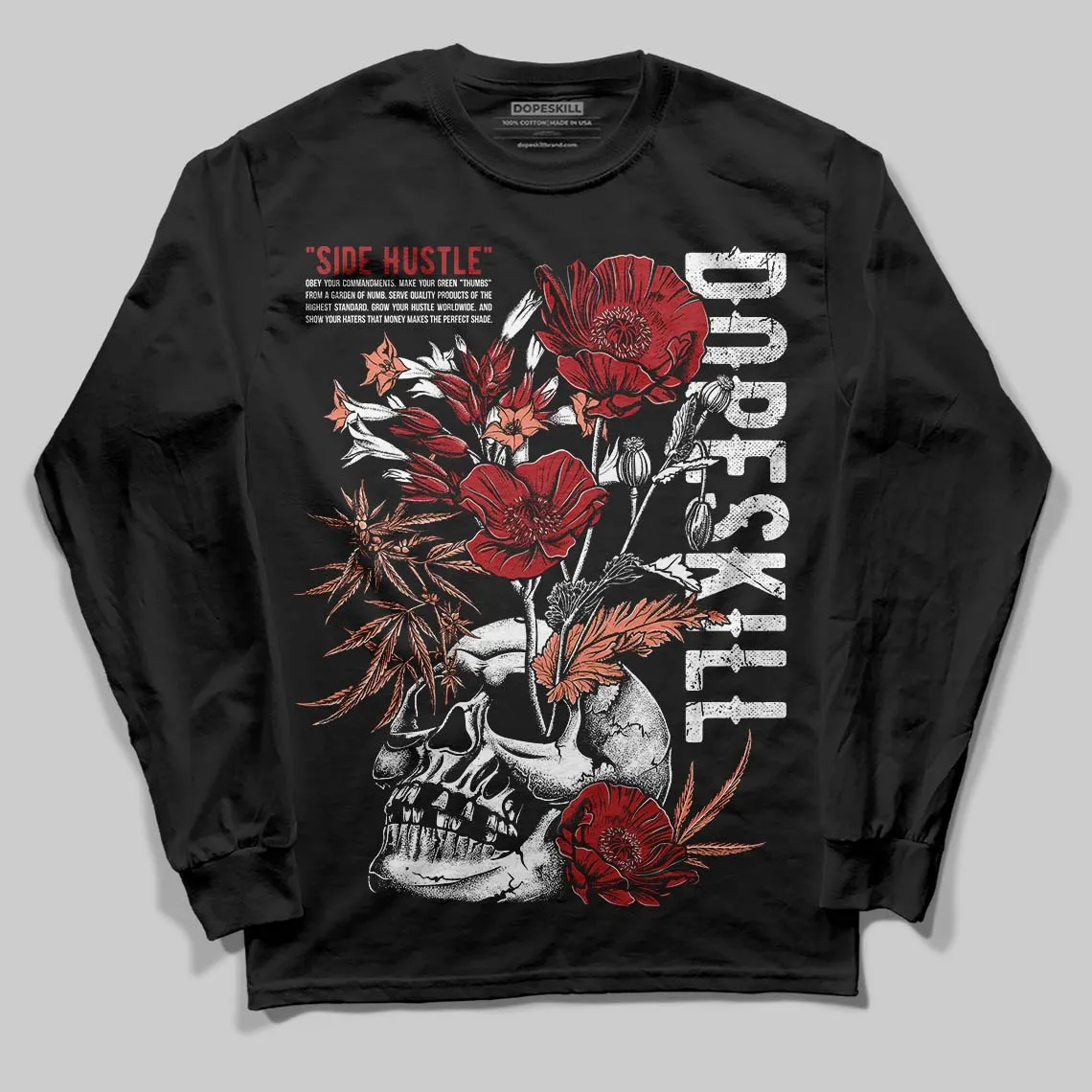 Rare Air Cinnabar 1s DopeSkill Long Sleeve T-Shirt Side Hustle Graphic sold by DopeSkill