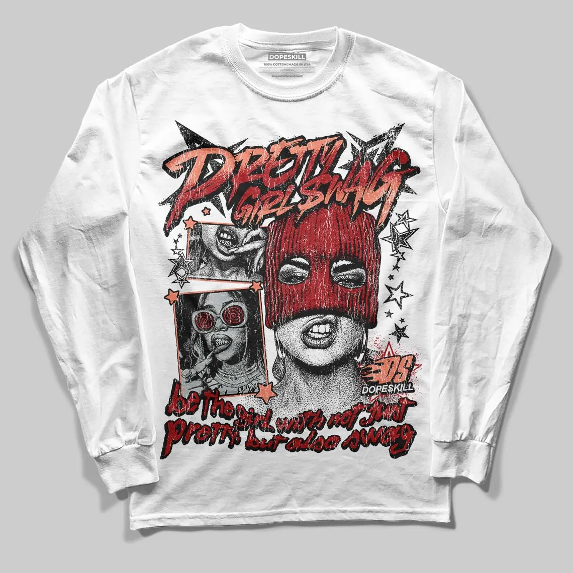 Rare Air Cinnabar 1s DopeSkill Long Sleeve T-Shirt Pretty Girl Swag Graphic sold by DopeSkill product image thumbnail 2