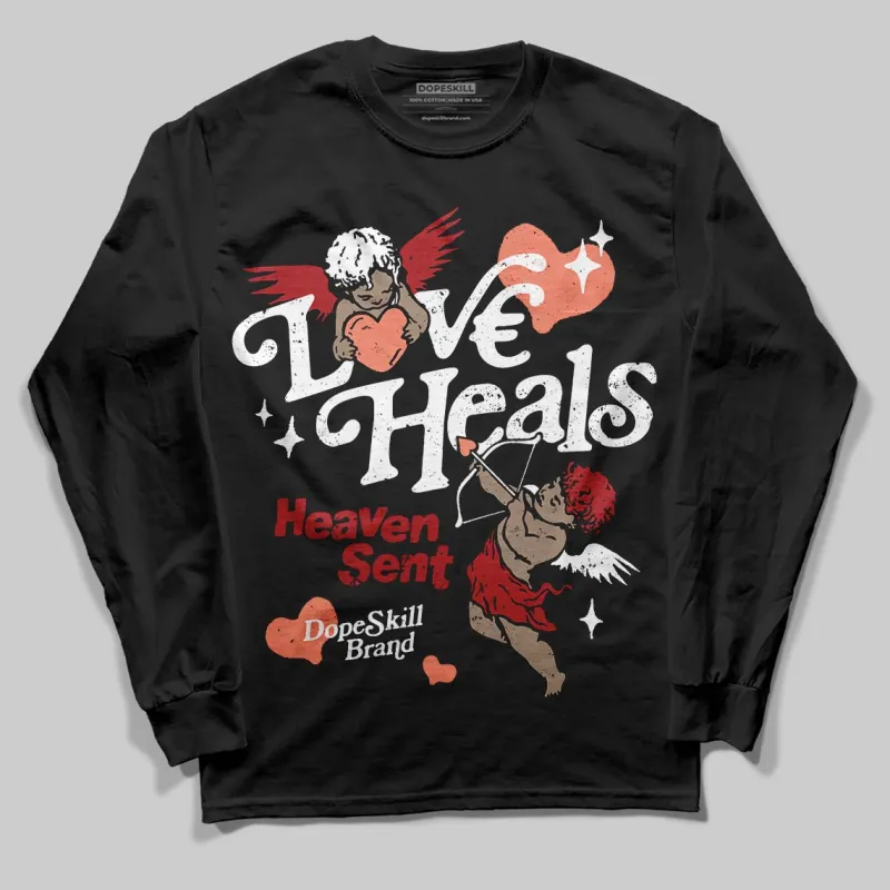 Rare Air Cinnabar 1s DopeSkill Long Sleeve T-Shirt New Love Heals Graphic sold by DopeSkill