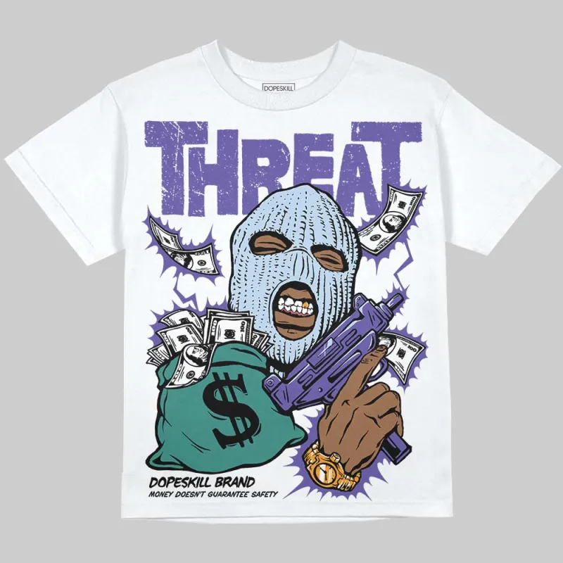 Grape 5s DopeSkill Oversize Print T-Shirt Under Threat Graphic sold by DopeSkill