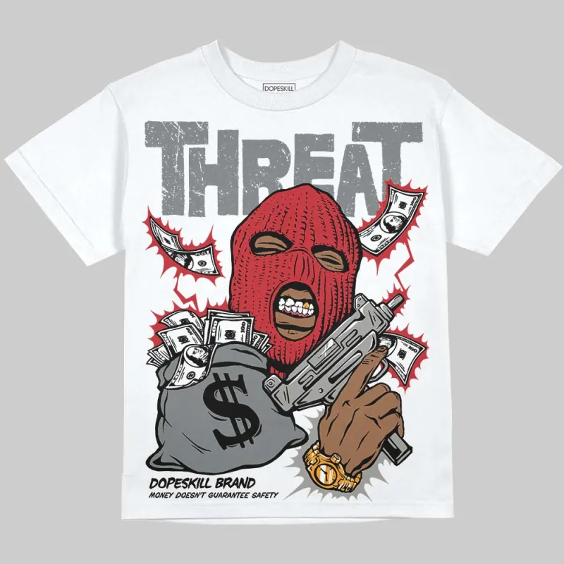 Cool Grey 9s DopeSkill Oversize Print T-Shirt Under Threat Graphic sold by DopeSkill
