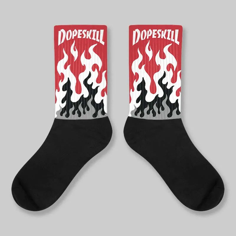 Union LA x Air Retro OG 1s DopeSkill Sublimated Sock FIRE Graphic sold by DopeSkill