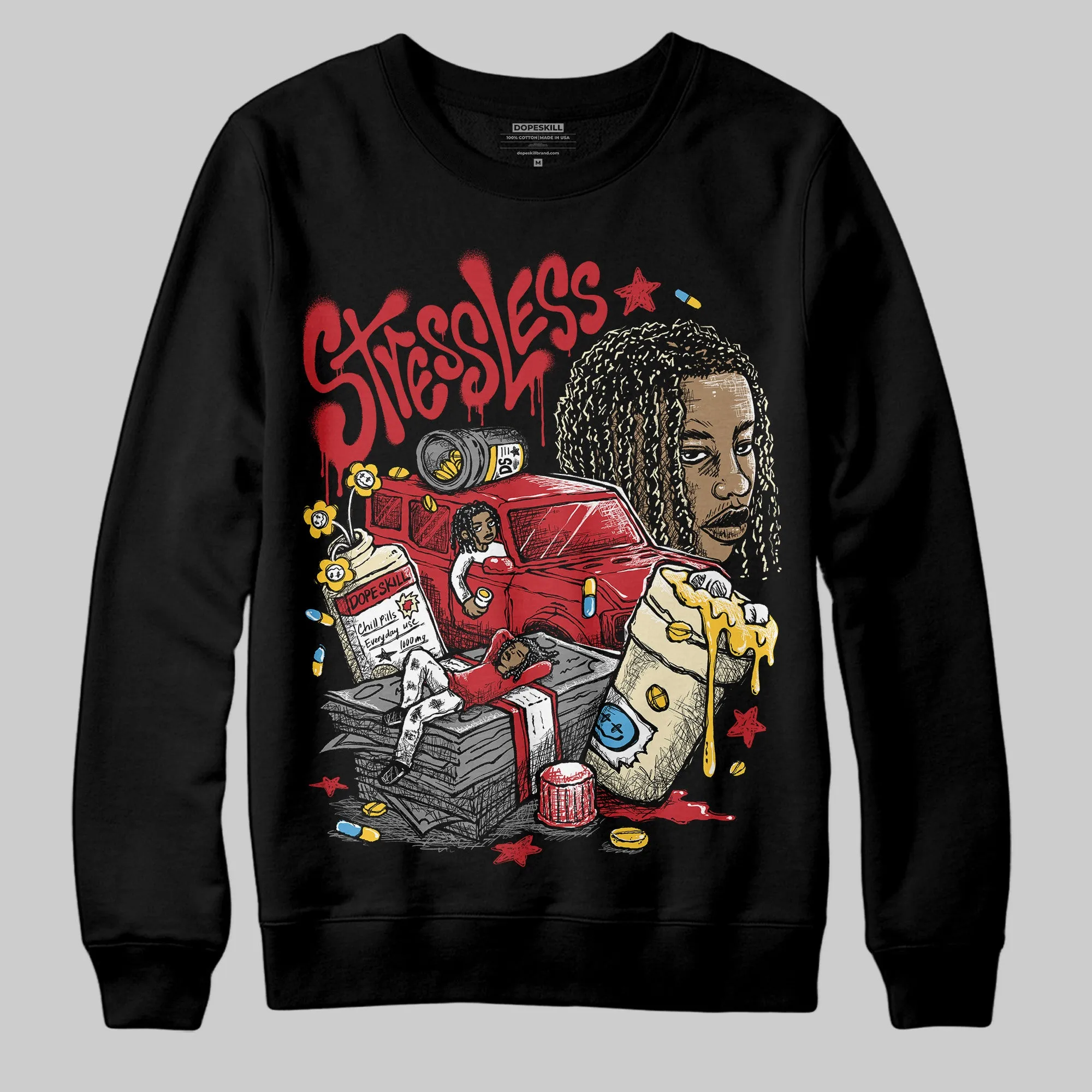 Union LA x Air Retro OG 1s DopeSkill Sweatshirt Stressless Graphic sold by DopeSkill product image thumbnail 2