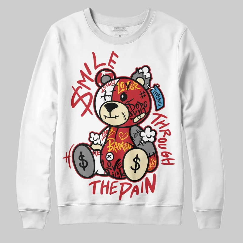 Union LA x Air Retro OG 1s DopeSkill Sweatshirt Smile Through The Pain Graphic sold by DopeSkill