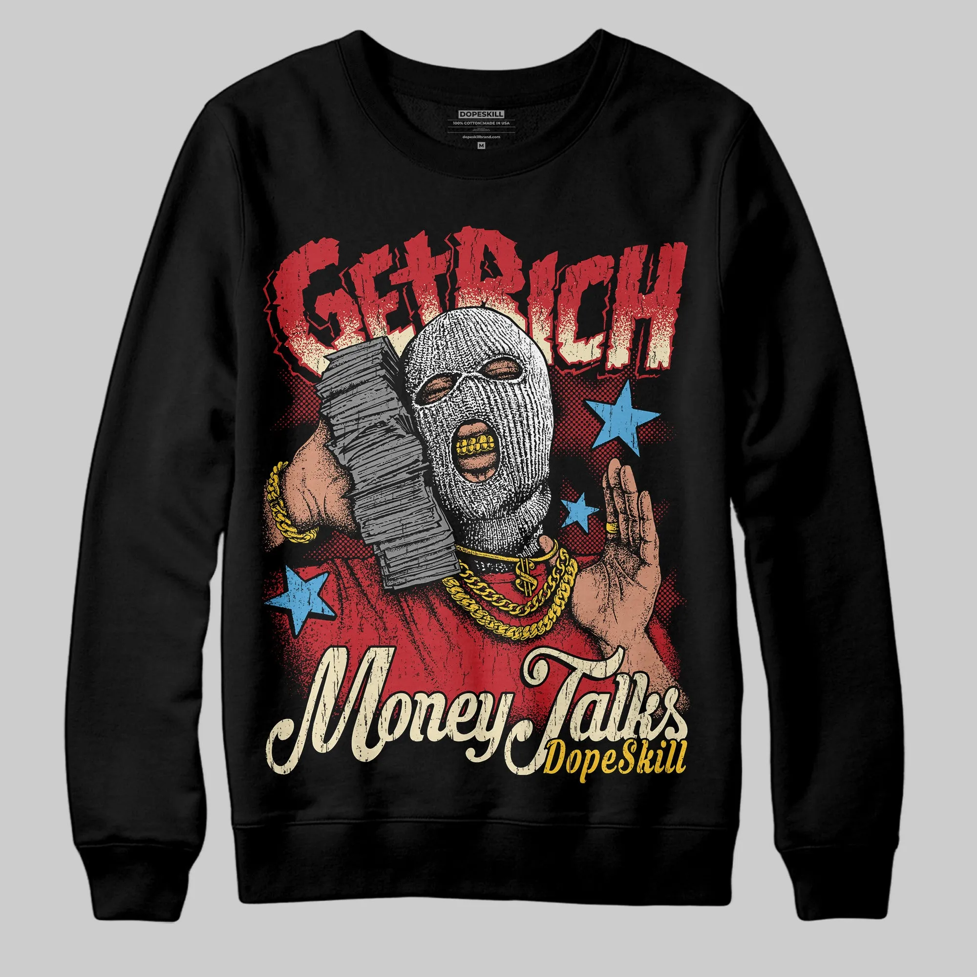 Union LA x Air Retro OG 1s DopeSkill Sweatshirt Get Rich Graphic sold by DopeSkill product image thumbnail 2