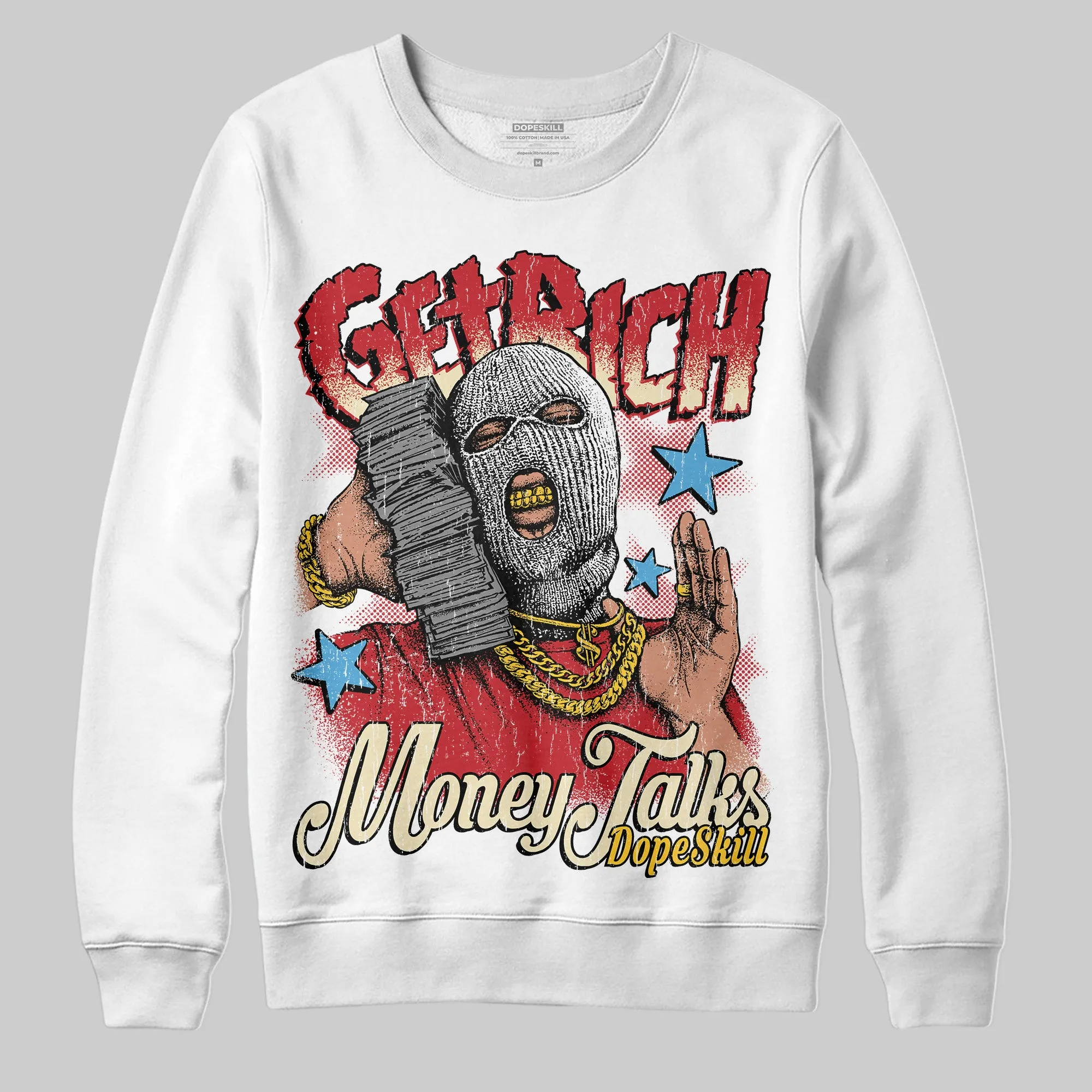 Union LA x Air Retro OG 1s DopeSkill Sweatshirt Get Rich Graphic sold by DopeSkill