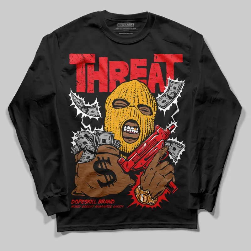 Red Collection DopeSkill Long Sleeve T-Shirt Under Threat Graphic sold by DopeSkill